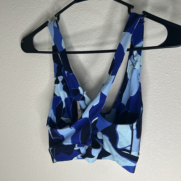 OFFLINE by Aerie Real Me Ruched Sports Bra - Blue Breeze NWT Size Medium - Picture 5 of 6